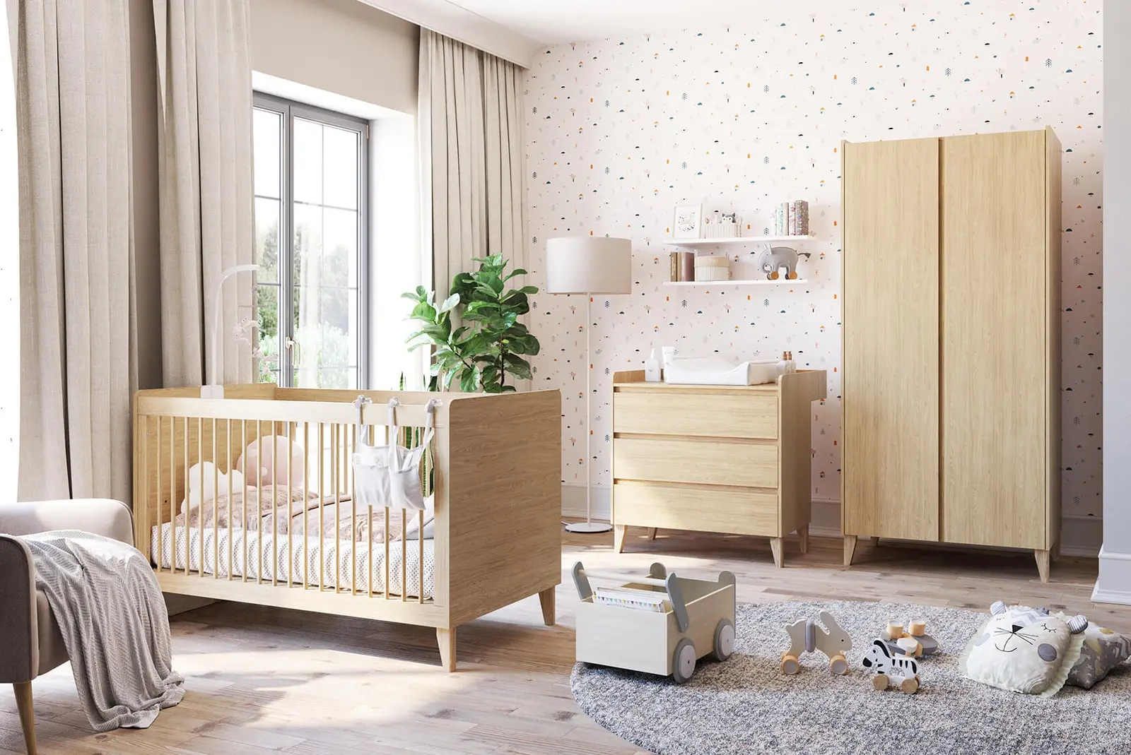 Möbelserie MUVE Baby für Babyzimmer – mitwachsende Babymöbel